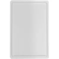 Hendi 2x Schneidbretter HACCP Gastronorm 1/1 - für Käse, Brot - Farbe: weiß 530x325x(H)15 mm
