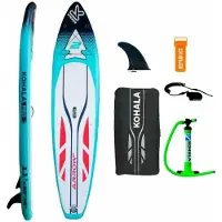 Kohala Arrow 2 Blau Aufblasbares Paddle Surfbrett mit Zubehör (335 x 75 x 15 cm)