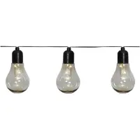Star Trading 728-98, Leichte Dekorationskette, Schwarz, Transparent, IP44, 6 h, 18 h, Schwarz