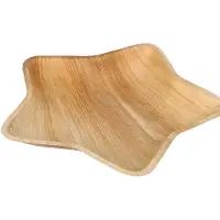 Papstar 6 Palmblatt-Teller pure 20,0 x 22,3 cm