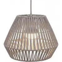 Licht-Erlebnisse LED Hängeleuchte außen dimmbar IP54 Taupe warmweiß 3000 K 900 lm Modern Pendelleuchte