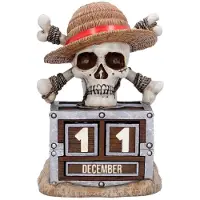 Nemesis Now One Piece - Luffy Jolly Rogers Perpetual Calendar