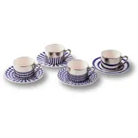Pols Potten Espressotasse Aunty Dark Blue (Set von 4)