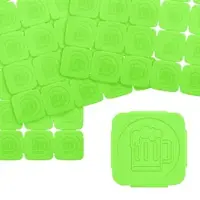 Combicraft Fluoreszierende Eventchips in Grün - 10.000 Chips - mit Bierkrug-Relief