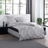 Fleuresse Interlock Jersey Bettwäsche Black Premium Beja grau 155x200 cm + 80x80 cm - grau