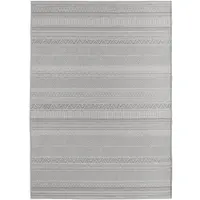 KADIMA DESIGN Outdoorteppich Ethno UV-Beständig Waschbar Strapazierfähig | Grau 120x170 cm Küche Balkon UV-Beständig Schnelltrocknend | VENTOUX –