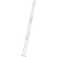 Hymer Alpe Allzweckleiter, dreiteilig, 3x11 Sprossen, Länge 3,12 / 7,04 m, Reichhöhe 5,60 / 7,72 m, Gewicht 18,3 kg