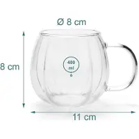 Relaxdays 6x Teeglas