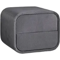 Vente-unique Nachttisch Venalora Grau 45.5 cm