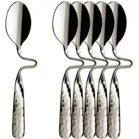 Villeroy & Boch Esslöffel "Espresso-/Mokkalöffel NewWave Caffè Spoon 12 cm 6er Set silber" Spülmaschinenfest