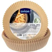 Orion Papiereinlagen für fettfreies Frittierpapier 16cm 100 Stück 120045