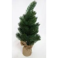 Generisch Künstlicher Nordmanntannenbaum im Jutesack dunkelgrün ca.41 cm hoch
