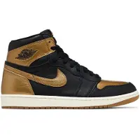 Jordan Brand Air Jordan 1 Retro High OG "Black and Gold" Schwarz/Gold, Größe: 38