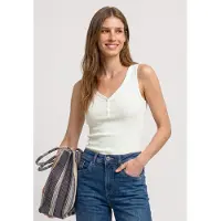 Street One Ripptanktop Sommertop mit V-Neck