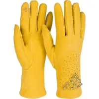 StyleBREAKER Fleecehandschuhe "Touchscreen Handschuhe mit Strass und Perlen" 1 Stk.