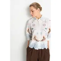 Rich&royal Rich & Royal (4) Embroidery Linen Mix Blouse 113 113 34