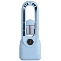 Wella Blattloser Ventilator, Tragbare Klimaanlage, LED-Anzeige, Lüfterloser Desktop-Blatt-Kühlventilator, Turm-Luftkühler für Büro, Schlafzimmer, B