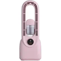 Wella Blattloser Ventilator, Tragbare Klimaanlage, LED-Anzeige, Lüfterloser Desktop-Blatt-Kühlventilator, Turm-Luftkühler für Büro, Schlafzimmer A
