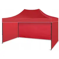 Ekspand | Faltzelt S4 - 2x3m - Rot - Wetterfest, Stabil, Ideal für Veranstaltungen, Garten