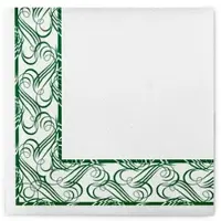 Sovie HORECA Serviette Karima in grün aus Linclass Airlaid 40 x 40 cm, 50 Stück - Ornamente