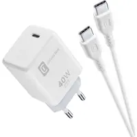 Cellularline ACH USB-C 40W Kit, Drinnen, AC, 1 m, Weiß