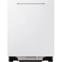 Samsung Serie 80, Voll integriert, Standardgröße (60 cm), Weiß, Berührung, Edelstahl, 14 Maßgedecke