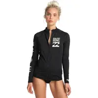 Billabong Rash Guard "Surf Capsule", Damen, Gr. M, schwarz-weiß (schwarz), Obermaterial: 82% Polyester, 18% Elasthan., Shirts Rash Guard