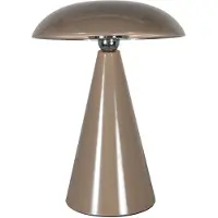 Steinhauer Wiederaufladbare Tischlampe Mush Braun