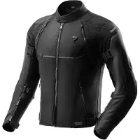 Rebelhorn Swift wasserdichte Motorrad Textiljacke, schwarz, 9XL