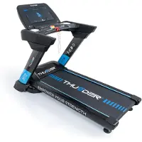 Thunder Elektrisches Laufband WORN-S-TFT-BLACK - 25 km/h 6 PS AC Motor 21,5 Zoll Touchscreen - bis 180 kg