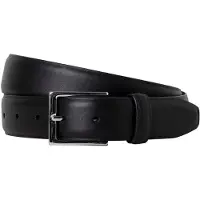 Hackett London für Herren. HM4100066 Feather Edge Gürtel schwarz (34), Lässig, Leder
