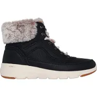 SKECHERS - Schneestiefel für Damen, Ökologisches Leder PP11639 (37 EU) (Schwarz/Weiß)