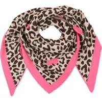 Zwillingsherz Dreieckstuch "Liebes Leo" in Beige/ Rosa - (L)200 x (B)130 cm - onesize