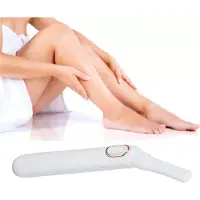 Lixada Bikini-Rasierer Trockener Gebrauch Sicherer abgewinkelter Sitz Tragbarer elektrischer Bikini-Trimmer mit LED-Licht für Frauen