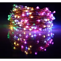 Lapamax LED Lichterkette Kupferdraht, 20M Lichterkette USB für Flaschen Laterne, Weihnachtsbeleuchtung mit 200 LEDs Bunt