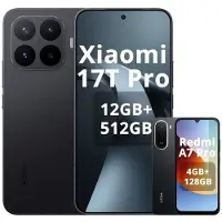 Xiaomi 17T Pro 5G 512GB 12GB 6.83", 7000mAh, Leica 5x Teleobjektiv (Schwarz), Enthält ein Bonus-Redmi A7 Pro (4+128GB)