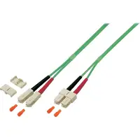 EFB Elektronik Duplex Jumper SC-SC 50/125µ, OM5, LSZH, limettengrün, 3.0mm, 10m