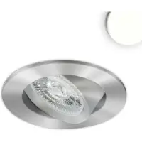 ISOLED LED Einbauleuchte Slim68 MiniAMP Alu gebürstet, rund, 8W, 24V DC, neutralweiß, dimmbar