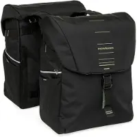 New Looxs Doppelte Fahrradtasche Vigo Double - 40 Liter - 30 x 19 x 40 cm (2x) - Schwarz-Grün