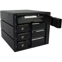 Fantec BP-SA3141, 4x SAS/SATA 6G 3.5" HDD trägerlos in 3x5,25" Backplane Modul (2186)