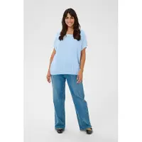 KAFFE CURVE Kurzarm-Bluse KCami Kurzarm-Bluse Loose fit