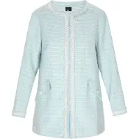 Dreimaster Mantel Mantel Damen Minz-Glitzer
