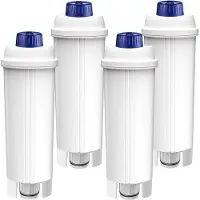 OEM 4-stücks-Wasserfilter - Für Delonghi EC-Serie - Für Vervangt DLSC002 - Anti-Kalk & Chlorgeschütztes Filtermuster - Für Premium-Kaffeezubereitung