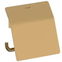 Hansgrohe AddStoris S Toilettenpapierhalter 41783140 mit Deckel, brushed bronze