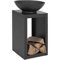 Bizzotto Efesto Feuerschale - 38 x 38 cm - Schwarz