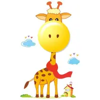 Milagro Kinder Wandleuchte Nachtlicht Giraffe 0,6W LED