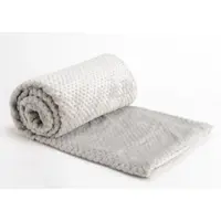 Amadeus Plaid Damier Hellgrau 170x240 cm - Rechteck Polyester 170x0.2 cm