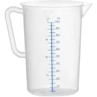 Hendi 60x Messbecher,Polyproylen,1L,⌀110x(H)170mm