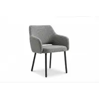 KAWOLA Gartenstuhl AMUR Outdoor Stoff grau