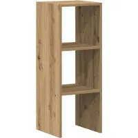 vidaXL Bücherregal Stapelbar Artisan-Eiche 30x30x80 cm Holzwerkstoff